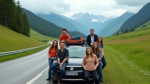 Ausfill-Team auf österreichischer Landstraße unterwegs